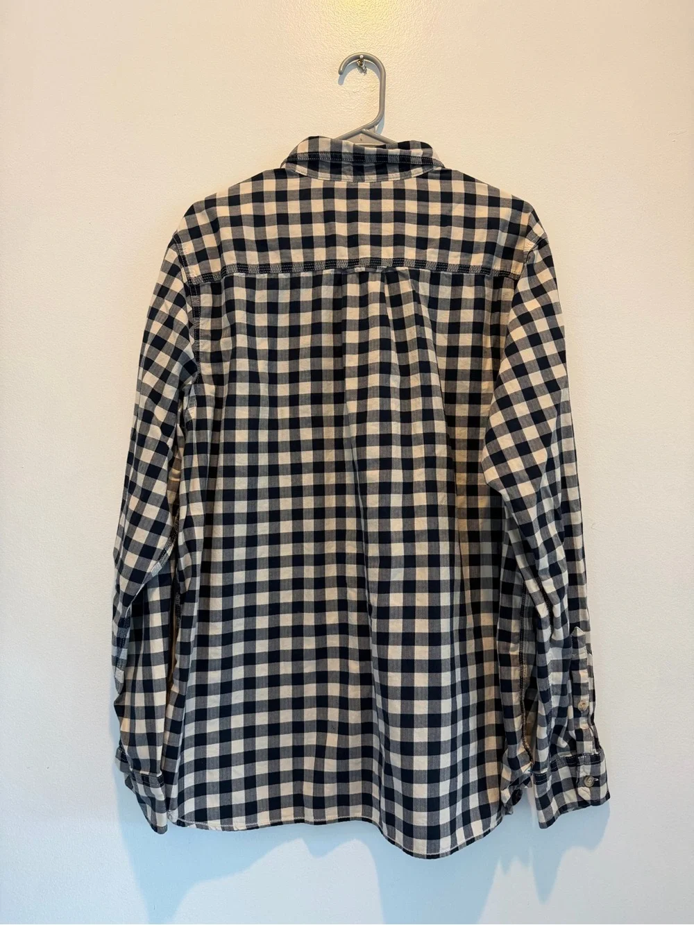 The North Face Navy & White Gingham Button-Down Shirt